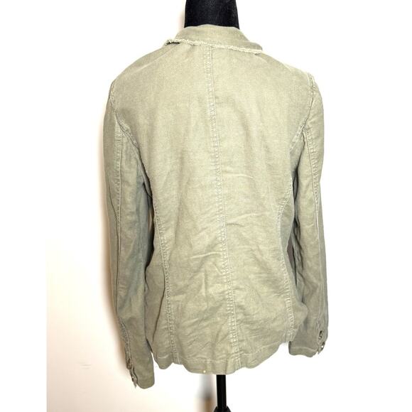 Old Navy Womens Sz Large Three Button Jacket Coast to Coast Military Green - Picture 4 of 8